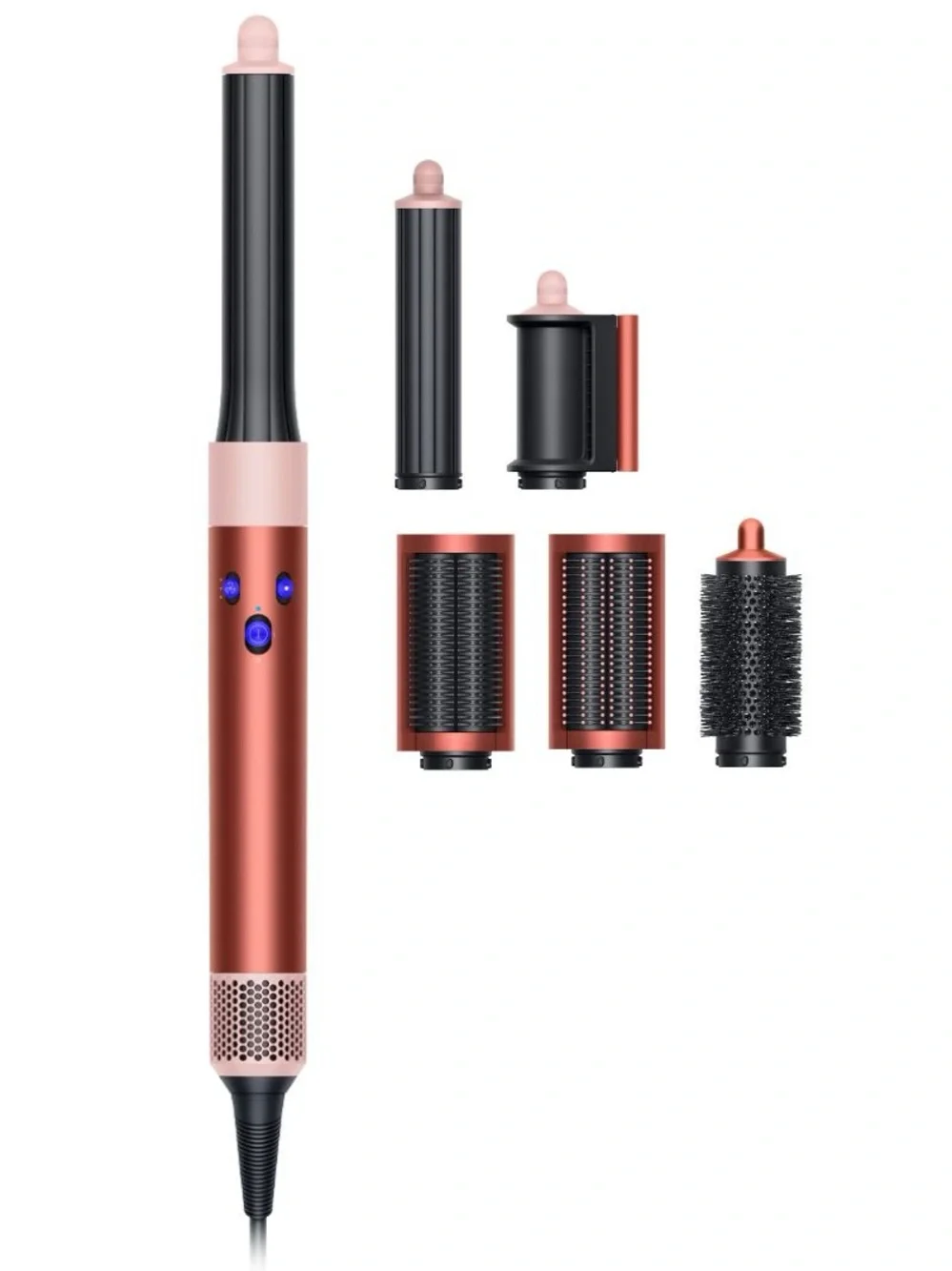 Dyson Multi-Attachment Air Wrap in Rose Gold and Black